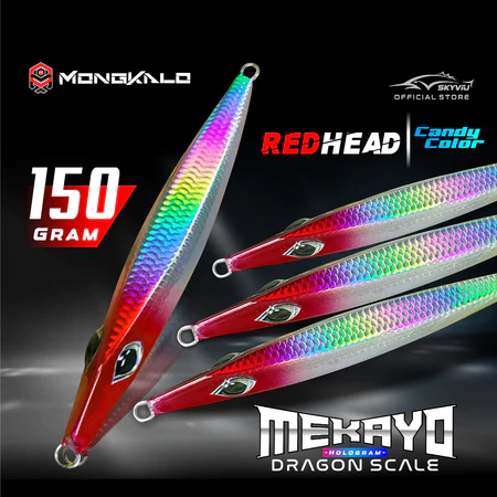 MONGKALO MEKAYO Red Head Sisik 150gr Jigging
